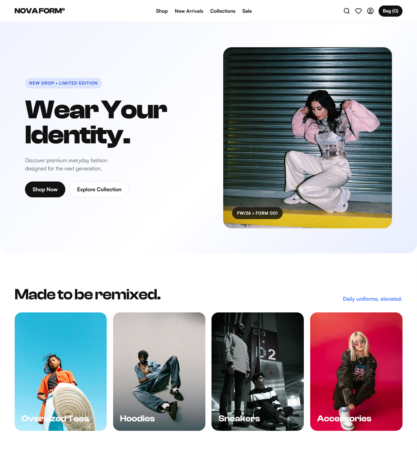 Icodexia Custom Web Storefront Mockup